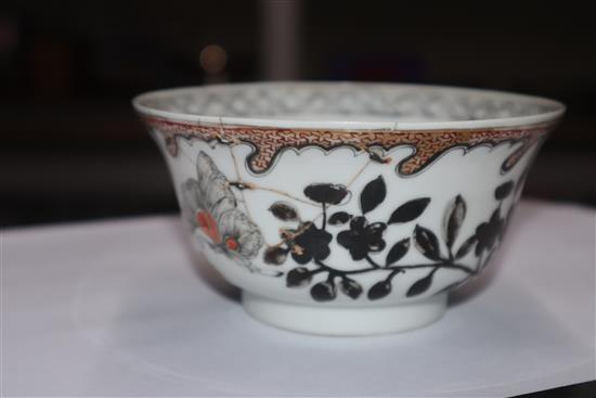 A Chinese rouge-de fer bowl, Yongzheng period height 6cm